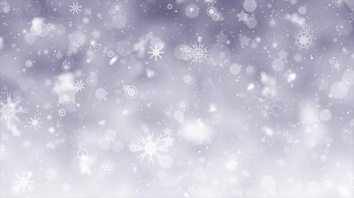 Christmas Snowflake Background Loop V3