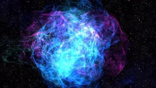 Abstract Cosmic Nebula Swirling Energy Background