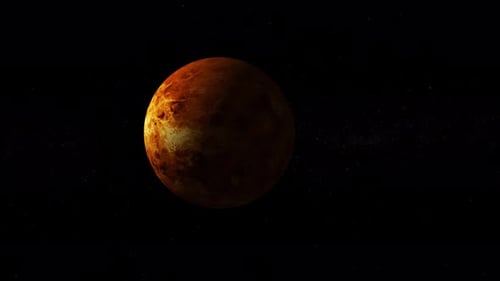 Planète pivotée 3D de la surface de Vén