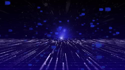 Abstract Digital Data Flow with Geometric Cubes