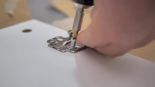 DIY White Table Assembly Process at Home