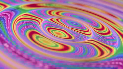 Colorful Fluid Abstract Swirl Loop Background