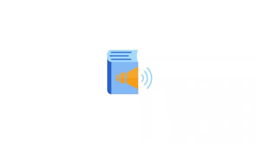 Animated Audiobook Speaker Icon Minimalist Design, Elements Motion ...