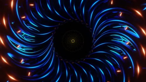 Energetic VJ Loop Featuring Rhythmic Flashing Neon Disco Pattern Seamlessly