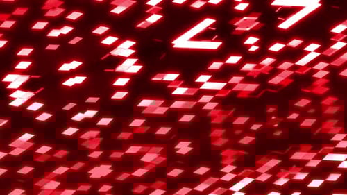 Abstract Red Digital Grid Loop Background Animation