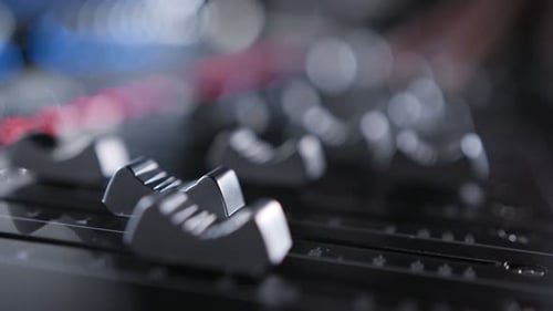 Electric Machine on Table for Working of Sound Designer or Club Dj