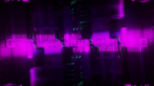 Padrão de discoteca metálico hipnotizante com flashes cativantes em um loop de VJ perfeito