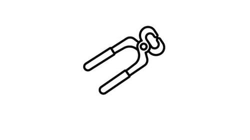 Construction Tongs Icon Animation