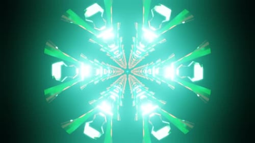 Mesmerizing Neon Shapes Swirl in a Hypnotic Psychedelic VJ Loop Background