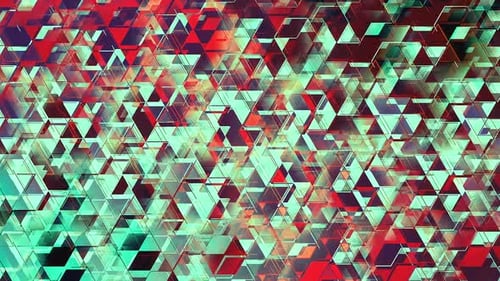Red Blue Dynamic Corporate Triangles