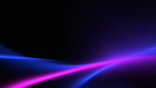 Futuristic Neon Fluid Glowing Lines Background Loop