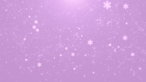 Gentle snow over Purple Background. Capturing a serene, ethereal atmosphere with delicate snowflakes