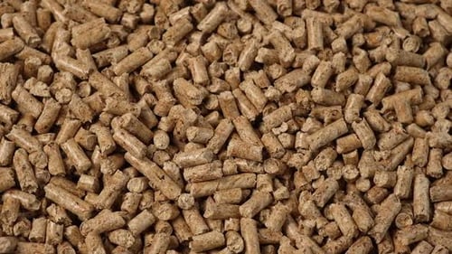 Wood Pellets Biomass Biofuel Wooden Pellets Background Renewable Alternative Energy Bio Fuel Organic