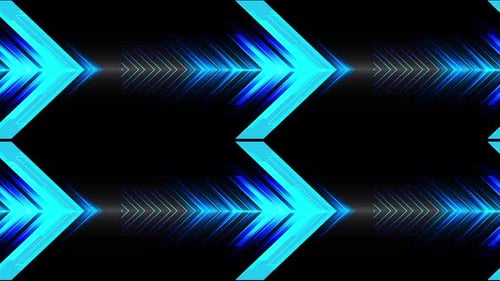 Abstract Blue Light Arrow