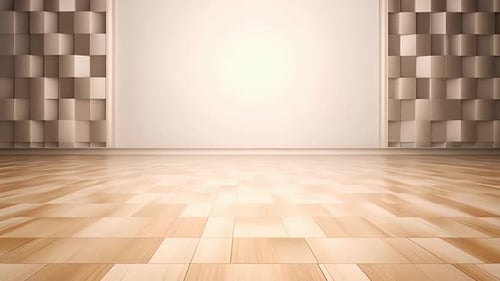 Abstract Geometric 3D Interior Background Animation