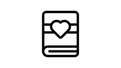 diary line icon animation