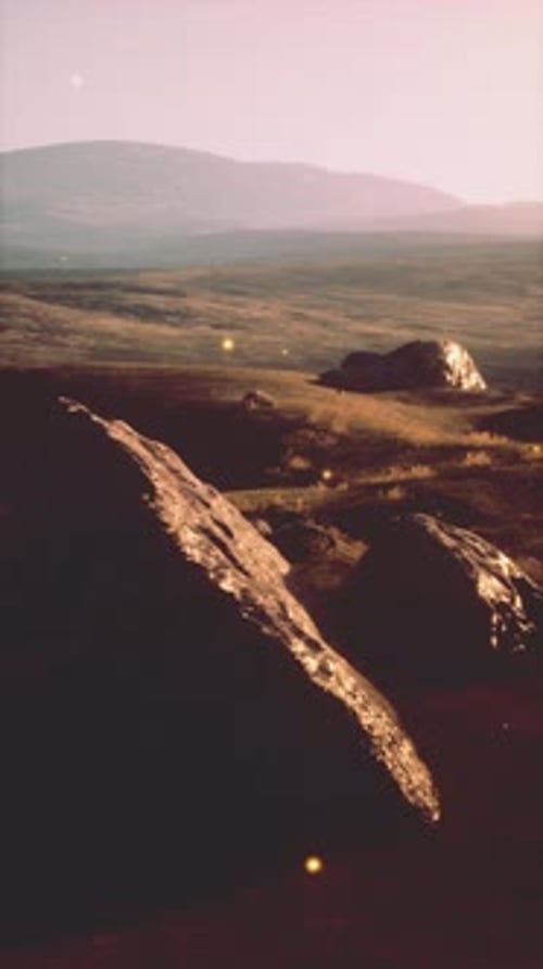 Rocky Outcrop in Field