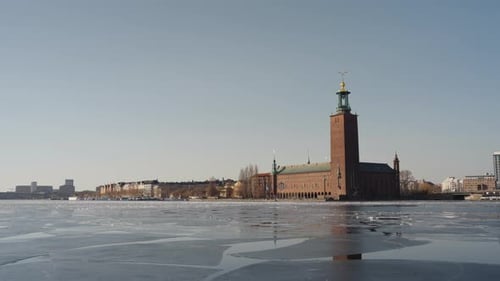 Sonniger Tag in Stockholm an einem Frühlingstag