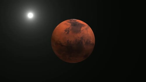 Sonnensystem, Mars, Planet rotiert Vd1319