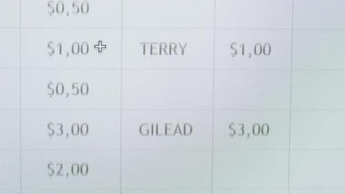 Services Payment on Pc Monitor Closeup Online Invoices Contactless Payment Blanks Bills on Computer