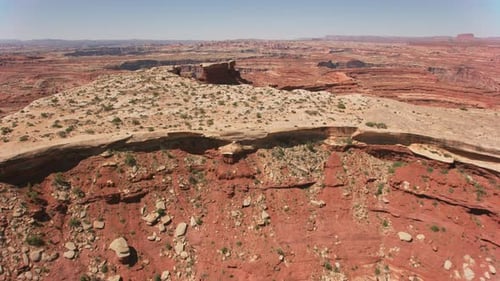 Canyonlands national park Utah aerial vista over majestic southwest landscapes