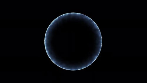 Abstract circle ring animation. electricity background