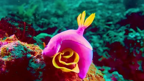 Translucent Treasures: Experiencing Sea Fish in Clear Oceanic Depths 4K