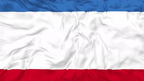 Waving Blue White Red Striped Flag Loop Background