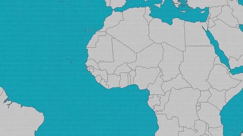 Animated World Map Zoom to Country Highlight
