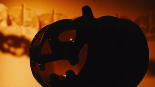 Scary Pumpkin in the Night