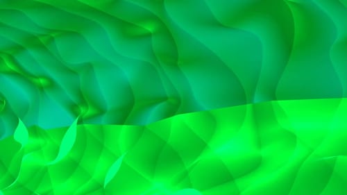 Fluid Green Abstract Motion Background