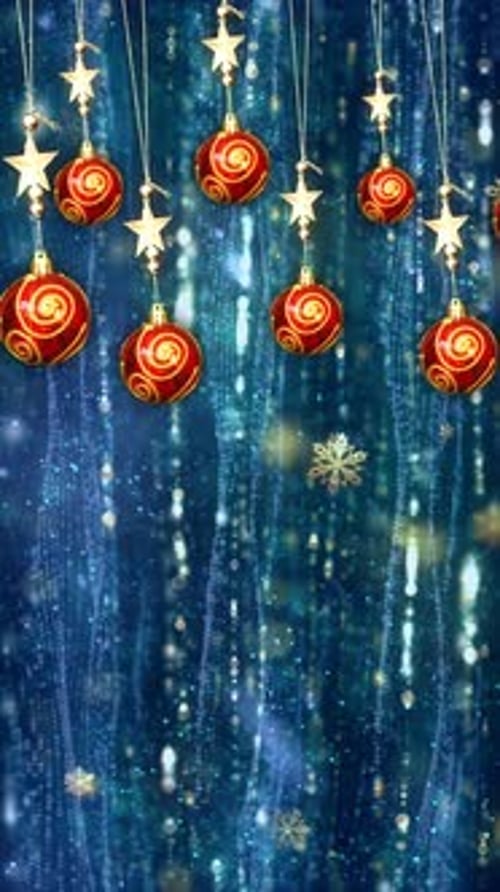 Plano de fundo de Natal 17 - Vídeo vertical