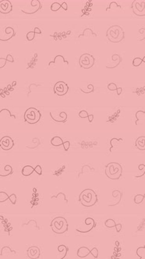 Seamless Pattern Hand Drawn Delicate Symbols Abstract Doodle Subtle Background Continuous Loop