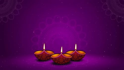 Happy Diwali Greeting Card of Diya Festival with Stylish Beautiful Oil Lamp and Diwali