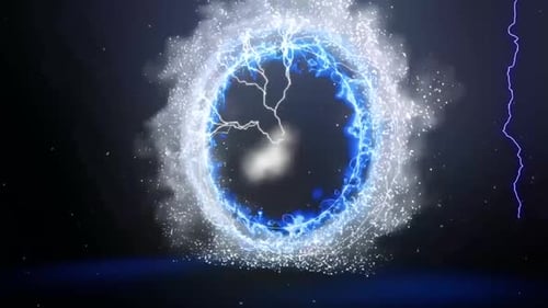 Lightning animation in a circle