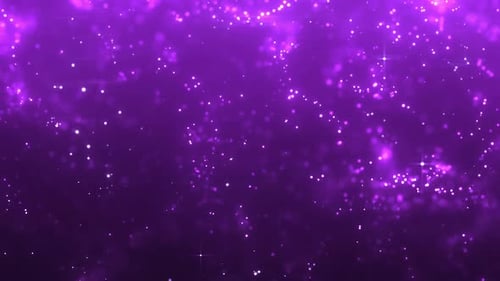 Dynamic Abstract Purple Glowing Particle Background
