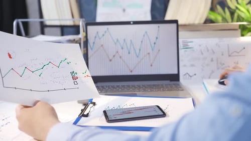 Statistical analysis of stock market data.