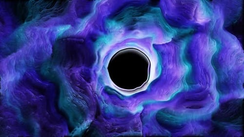 Mesmerizing Abstract Vortex in Purple and Teal