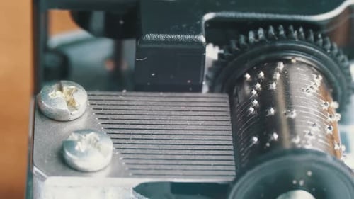 Mechanical Music Box Playing a Tune