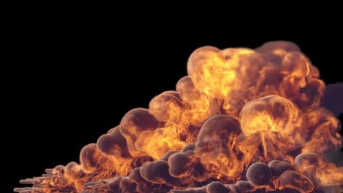 Realistic Fire and Smoke Explosion Visual Effect