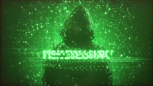 Risikoexposition auf dem Hacker-Cyberangriffssymbol