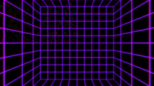 Grilles lumineuses violettes