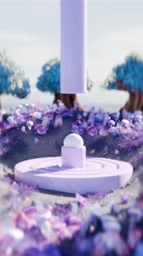 Animation satisfaisante en 3D de Fantasy Forest Loop