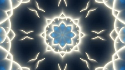 Dynamic Geometric Kaleidoscope Abstract Background Animation
