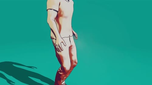 Human Ankle Pain Medical Scan and Injury Animation