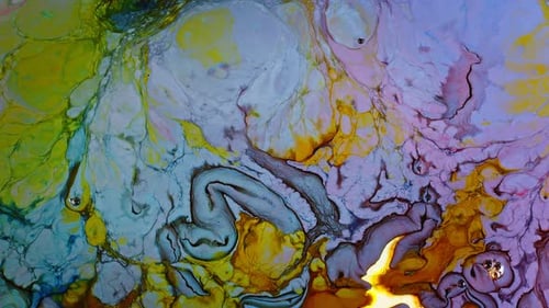 Swirling colors in abstract design close up