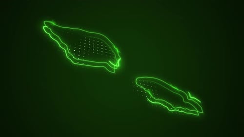 Abstract Green Neon Glowing Fluid Lines Background