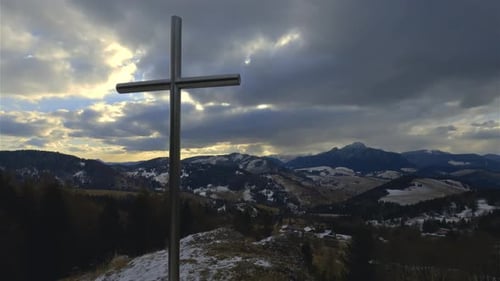 Steel Cross on Hilltop