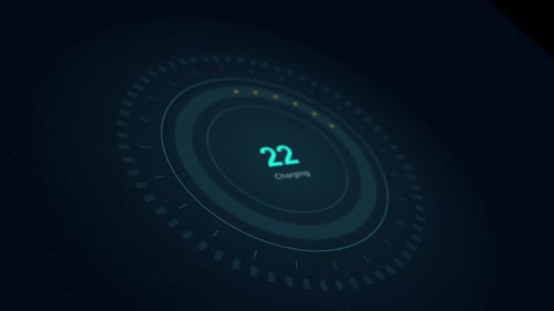 Abstract Circle and line HUD technological futuristic elements.