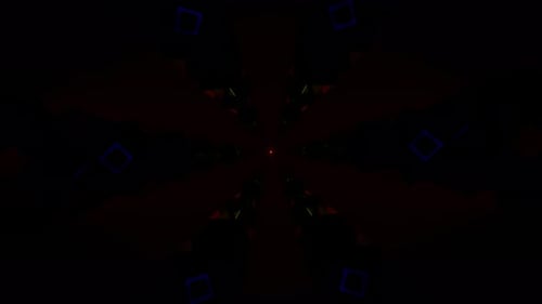 Vibrant Shapes Pulsate in a Mesmerizing VJ Loop Background